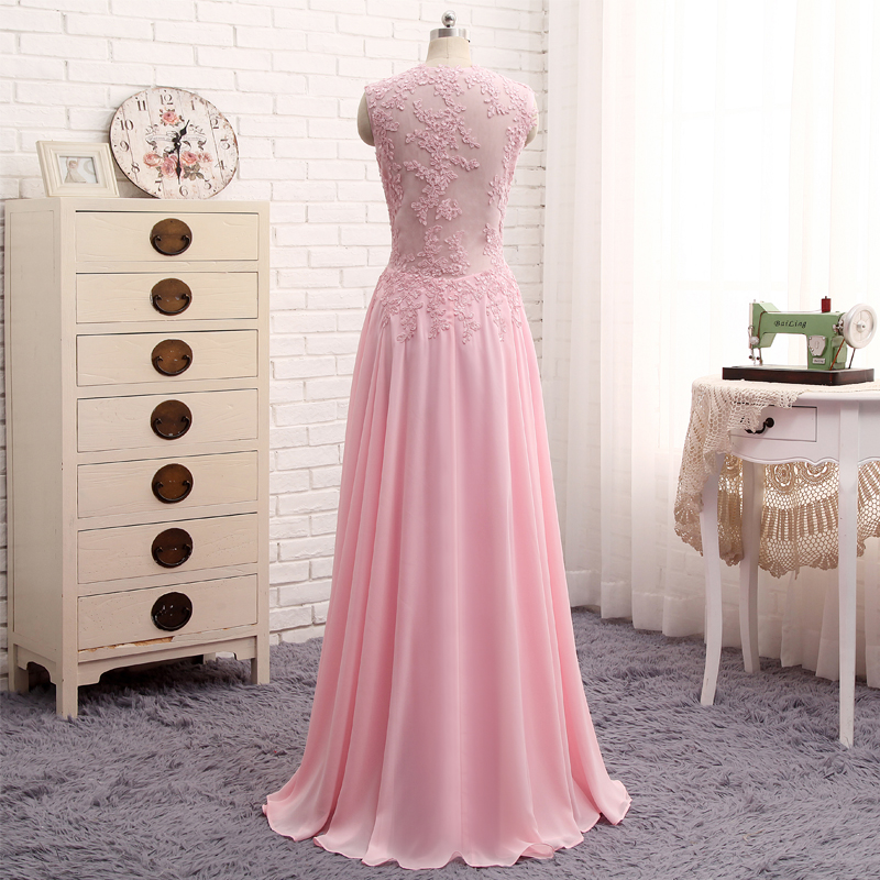 Blush Pink Prom Dresses 2017 Deep V Neck Formal Dress Special Occasion