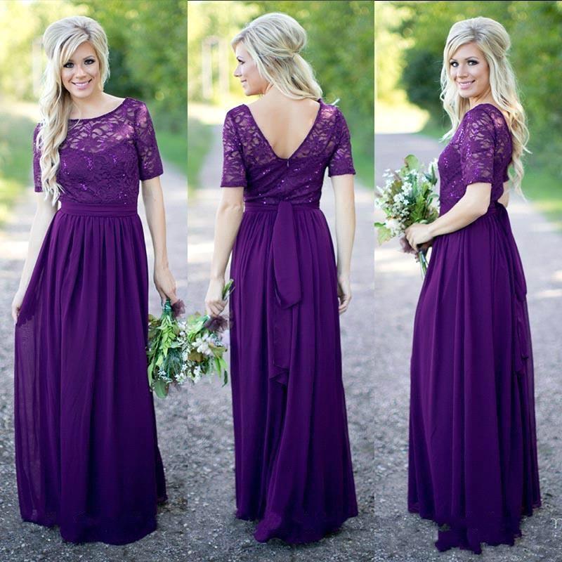 Royal Purple Bridesmaid Dresses