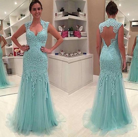 Mint green shop prom dresses 2018