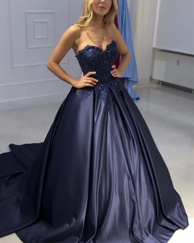 navy ball dresses