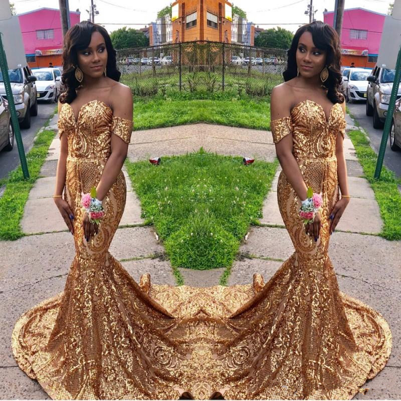 African Prom Dresses Black Girl Prom Dress Evening Gowns Mermaid