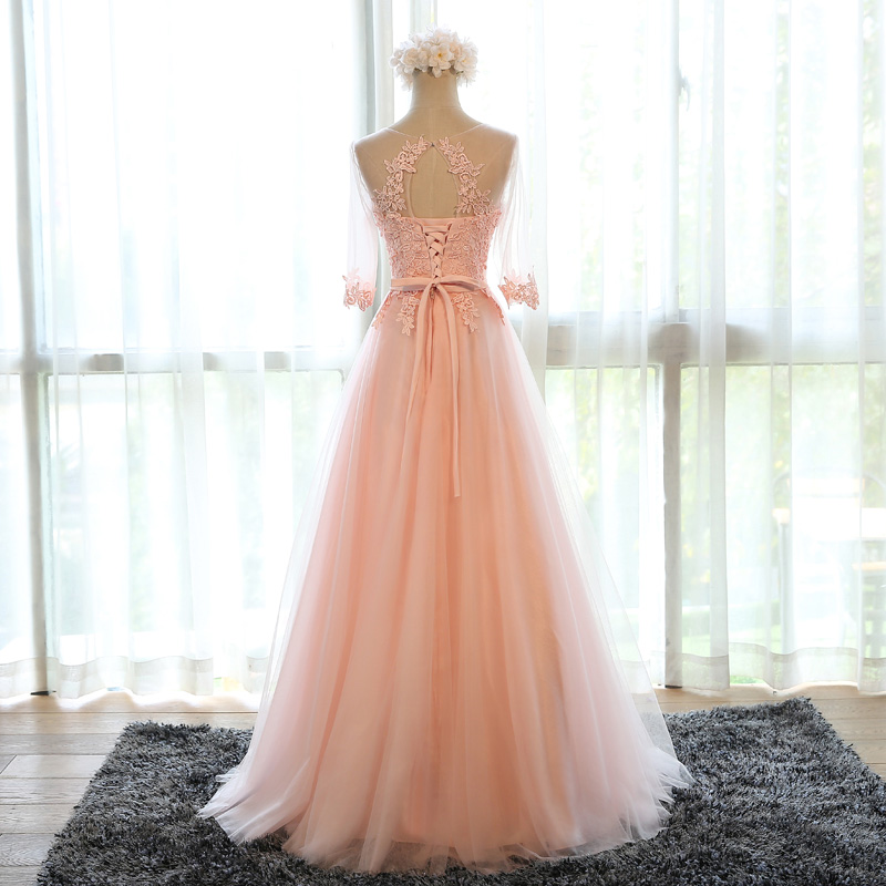 Pretty A-line Tulle Long Formal Dresses With Lace,party Dresses ,formal ...