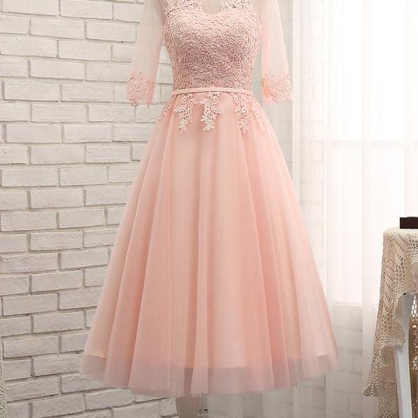 pink sheer gown