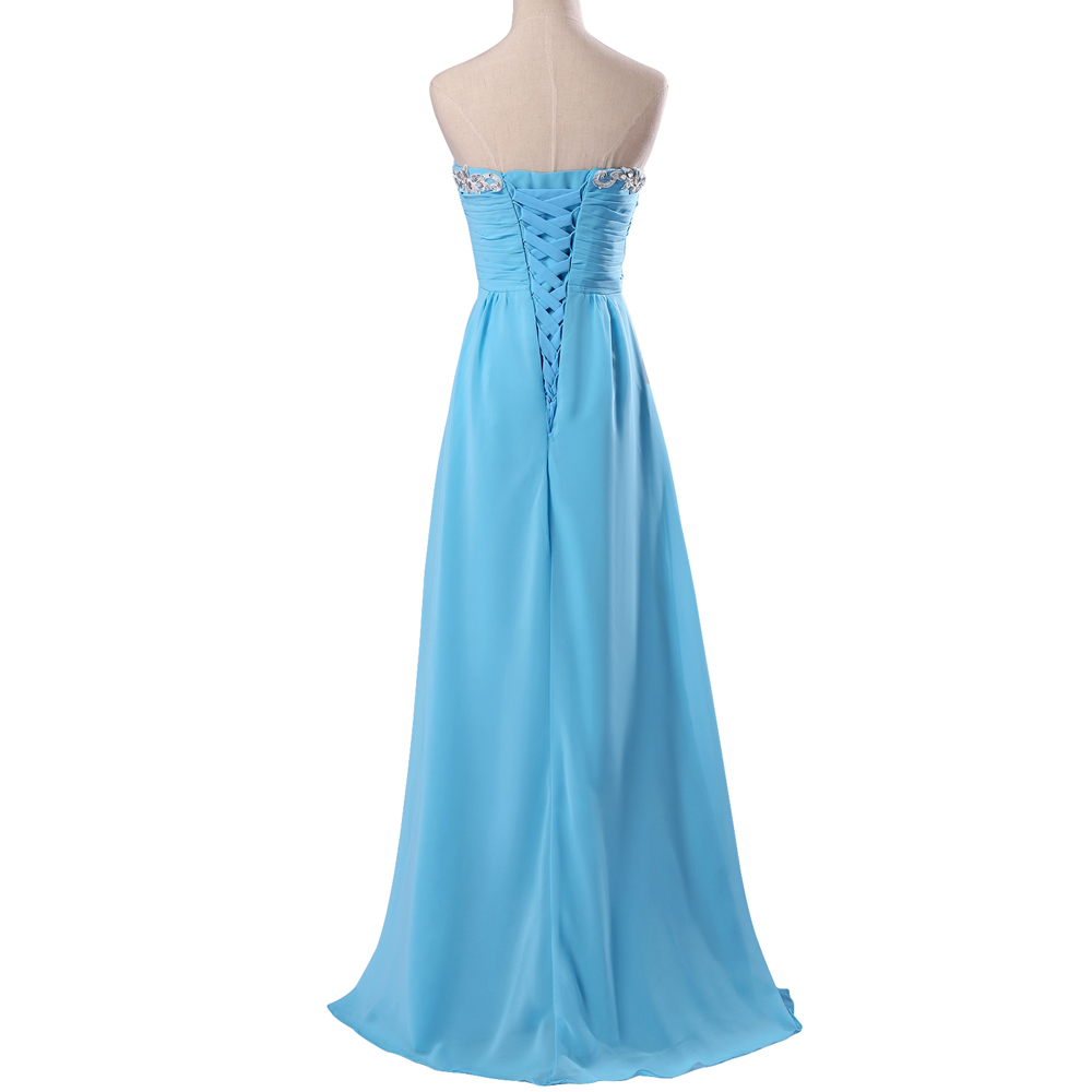 Sky Blue Prom Dresses,sweetheart Prom Dresses,beaded Prom Dressses 2017